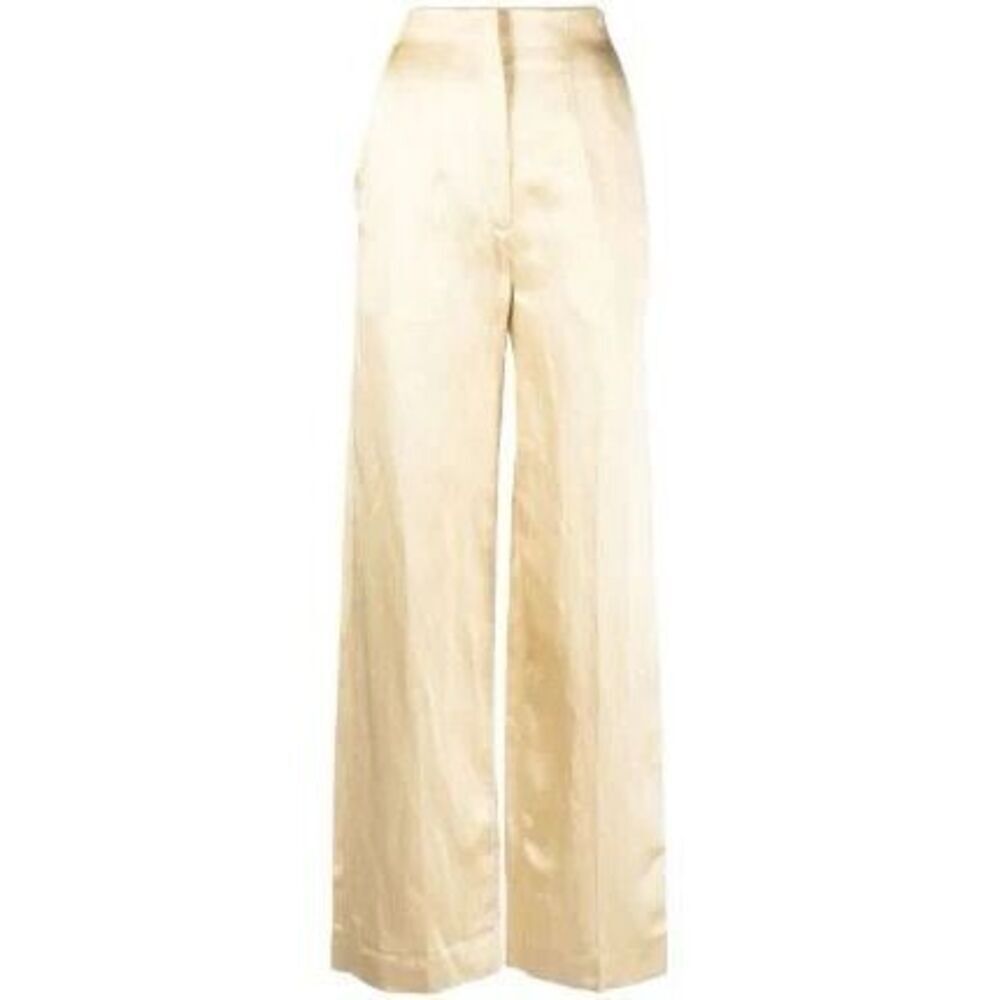Sandro Trouville Satin Wide Leg Pants NEW